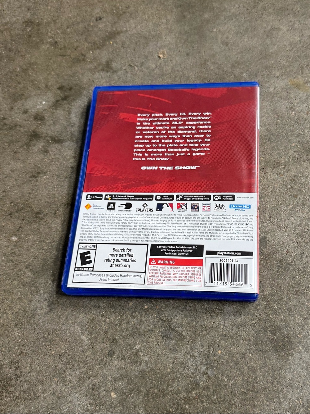 MLB The Show 22 PS5 Complete CIB Tested - Picture 5 of 5